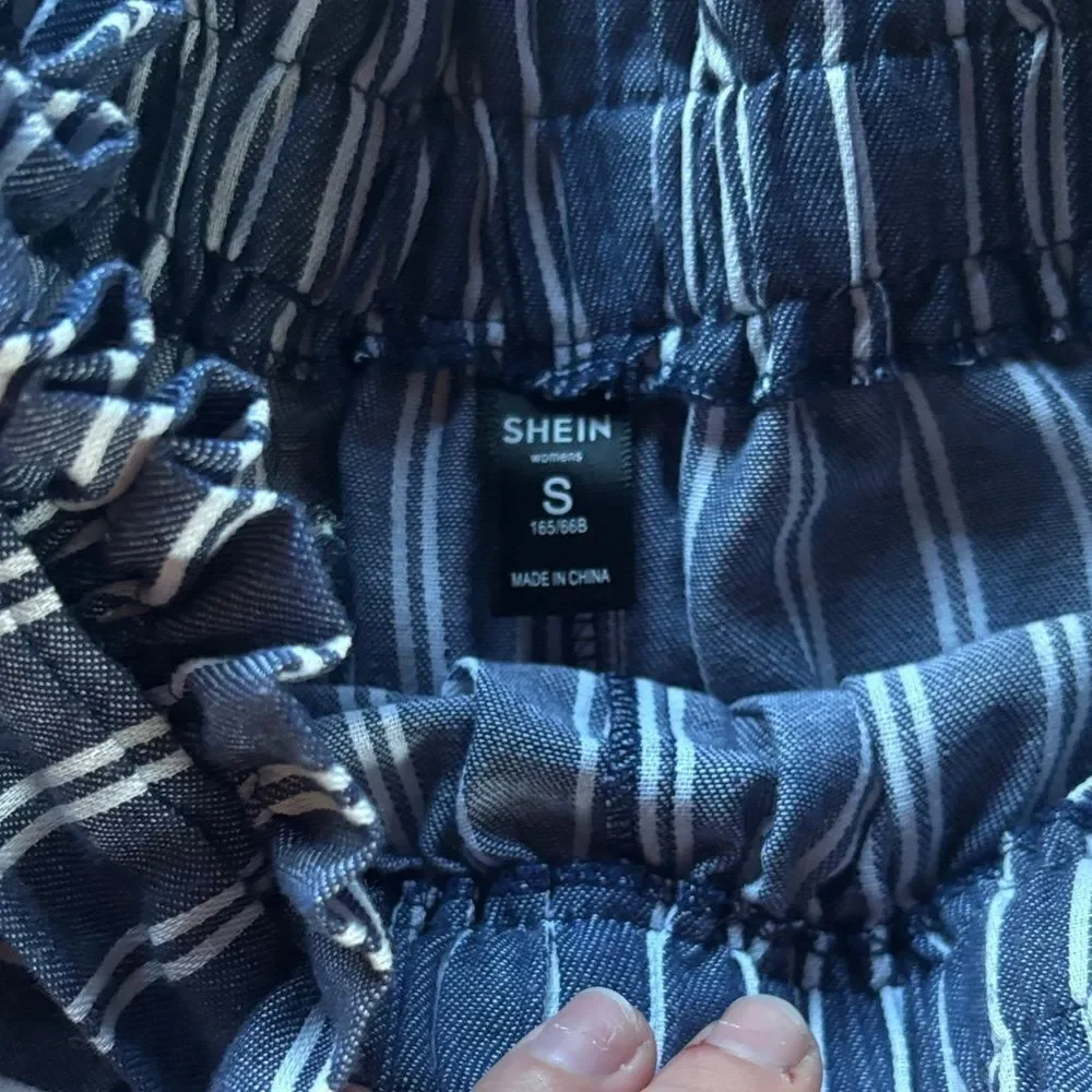 Striped Blue Women's Shorts